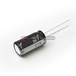Condensateur 33uF 200V 13X27mm Électrolytique