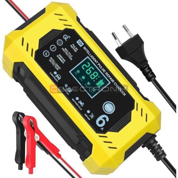 Plomb-Acide Chargeur 12V 6A Gel AGM De Voiture, Moto, Camion