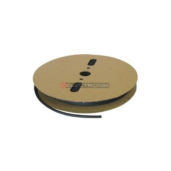 Thermoretractable Gaine Noire Ø6.4mm 2mm 600V 125°C