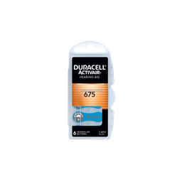 Duracell Pile Activair HEARING AID 675 B6