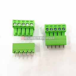Bornier Enfichable 5 Contacts Pas De 3.5 Mm Droit M-F