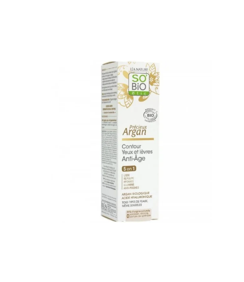 Nature So Bio Argan Contour Des Yeux Lèvres Anti Âges 5en1