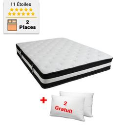 Matelas à Ressorts 2 Places 11 Étoiles Orthopédique Haute Qualité 32 cm