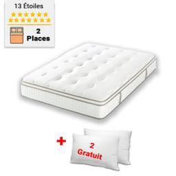 Matelas à Ressorts 2 Places 13 Étoiles Orthopédique Haute Qualité 32 cm
