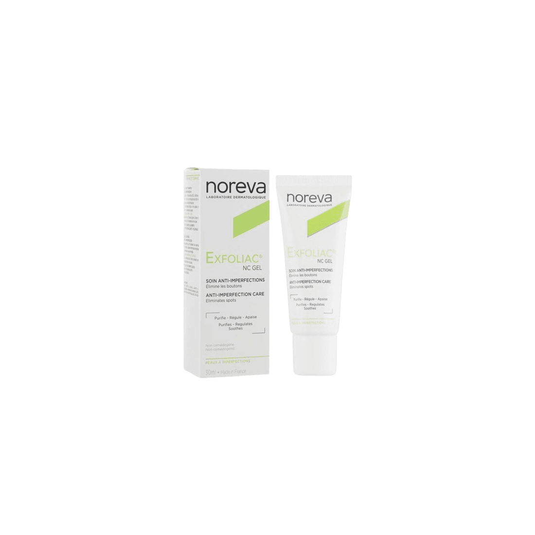 Noreva EXFOLIAC FLUIDE SOLAIRE MATIFIANT SPF50+ PEAUX GRASSES À IMPERFECTIONS