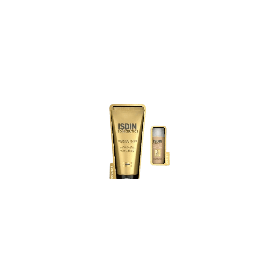ISDIN COFFRET ESSENTIAL SCRUB 100 G + FUSION WATER MAGIC LIGHT SPF50