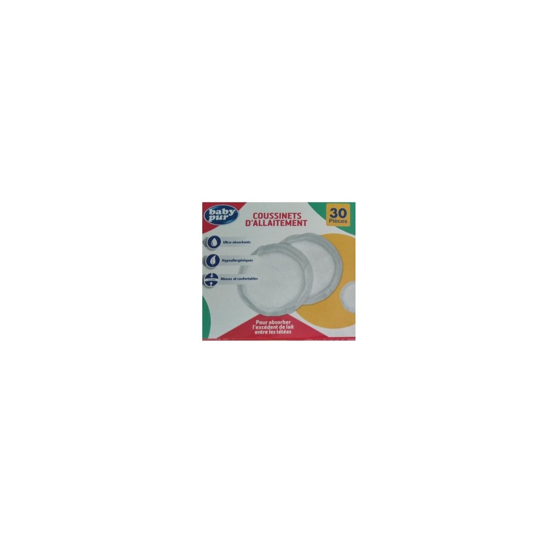 PUR COUSSINETS D'ALLAITEMENT 30PCS