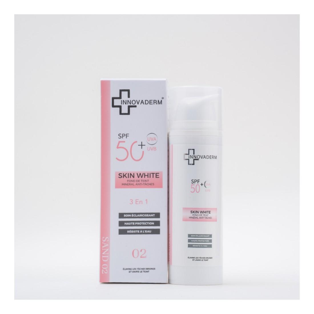 INNOVADERM SKIN FOND DE TEINT MINERAL ANTI TACHES SAND 02