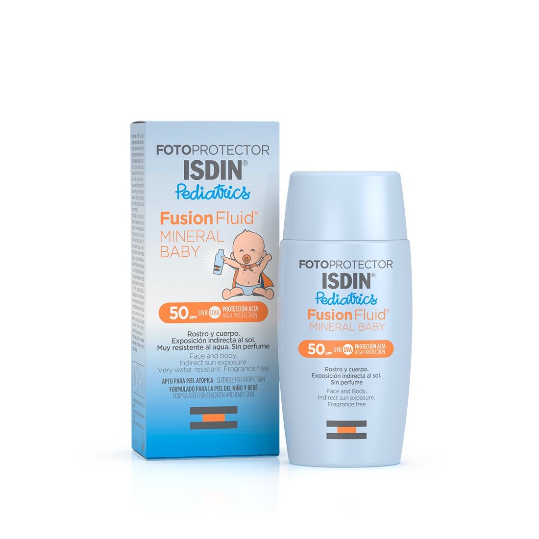 ISDIN ECRAN SOLAIRE FUSION FLUID MINERAL BABY SPF50+