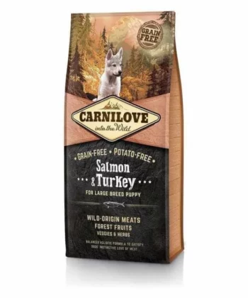 CARNILOVE GRAND CHIOT SAUMON & DINDE 12KG