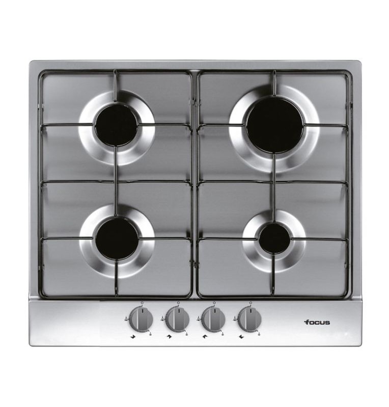 Focus de cuisson gaz F401X 4 Feux 60cm Inox