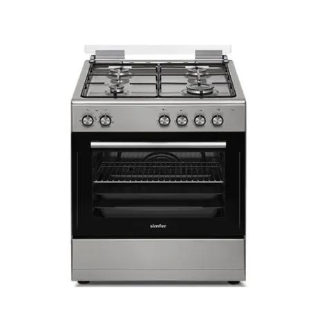 Cuisinière à gaz 4 FEUX SIMFER F 6405 SGGTI 60cm Inox