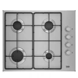 Beko Plaque de cuisson Encastrable 4 FEUX 61 CM Gaz INOX