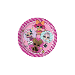 ASSIETTES CARTON 20CM LOL