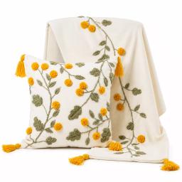 jeté Coussin “Jardin de Soleil”