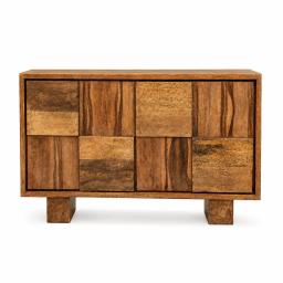 Buffet en Bois de palmier Design Patchwork