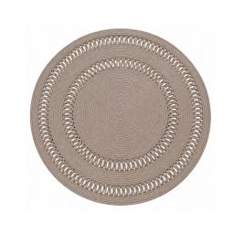 rond Tapis en corde tressée taupe Fait main en Ø 100 cm