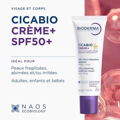 Bioderma Cicabio SPF50+ Soin Reparateur Apaisant