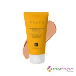 kuora Ecran SPF50+ Teinte Anti Taches Peaux Sensibles