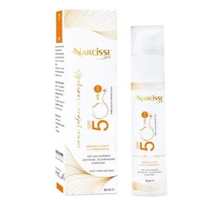 Narcisse Ecran Solaire invisible antitache éclaircissant SPF50+ Tous Type de Peau
