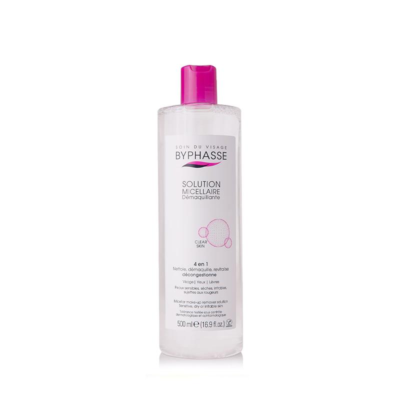 BYPHASSE Solution Micellaire Demaquillante 4 En 1 Clear Skin