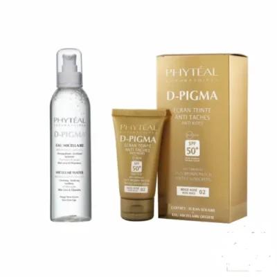 Phyteal Dpigma Ecran Teinte Beige Rosé SPF50 + Dpigma Eau Micellaire à L’aloe Vera