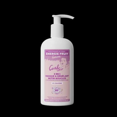 Energie Fruit 2en1 Masque Démêlant Nourrissant à l’Huile de Coco Beurre de Karité