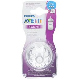 Philips Avent Natural 2 Tetine 3 Trous 3M+ SCF043 27