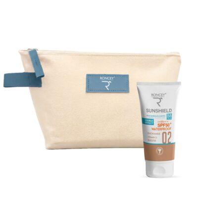 Roncey Ecran Sunshield Waterproof Peau Mixte SPF50+ Teinte 02