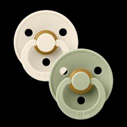 BIBS Colour 2 Sucettes Taille 1 Ivory Sage 0 à 6 Mois