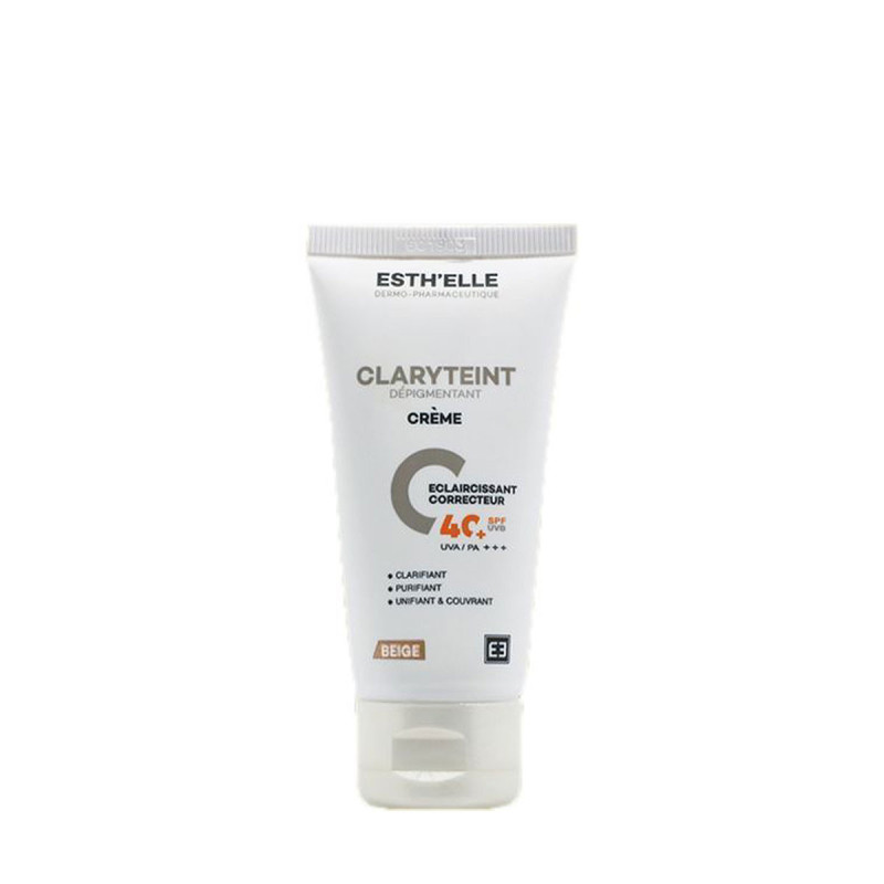 Esth'Elle Claryteint Dépigmentante Teinté Beige Spf 40 50gr