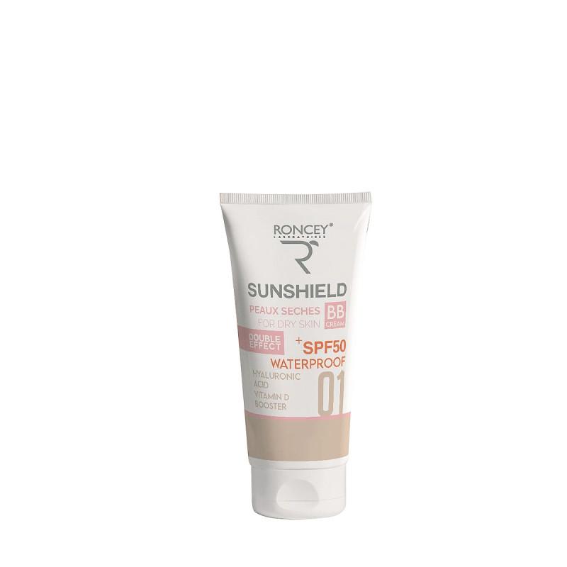 Roncey Sunshield Solaire SPF50+ Teinté Pour Peaux Sèches 01