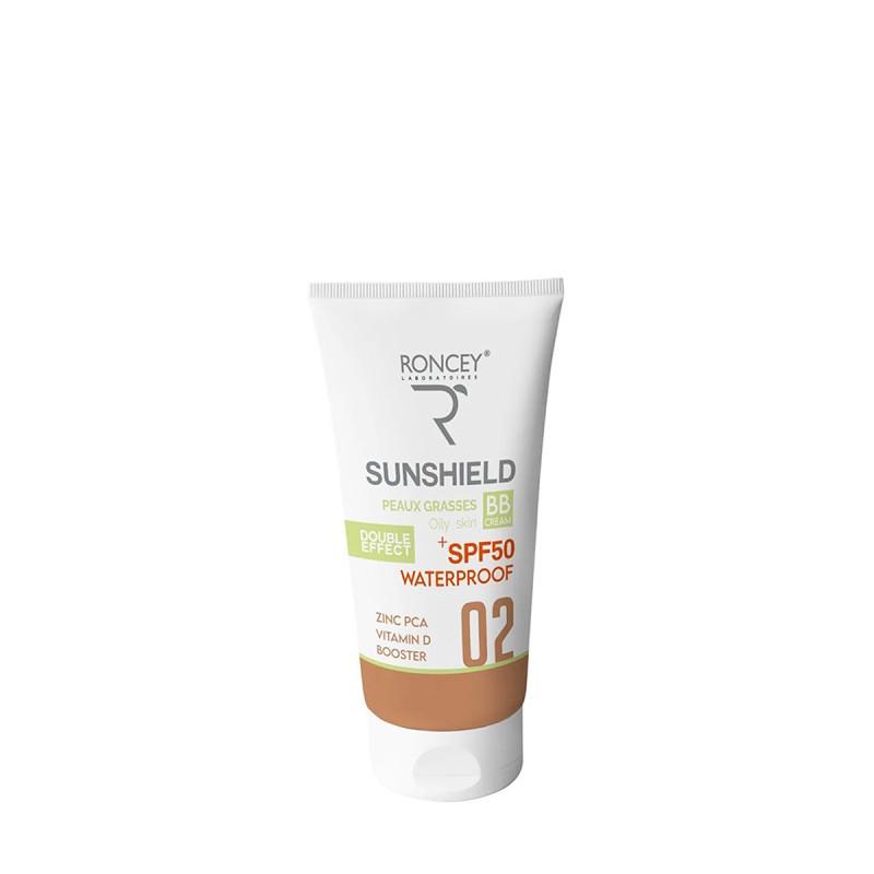 Roncey Sunshield Solaire Teinté SPF50+ Pour Peaux Grasses 02