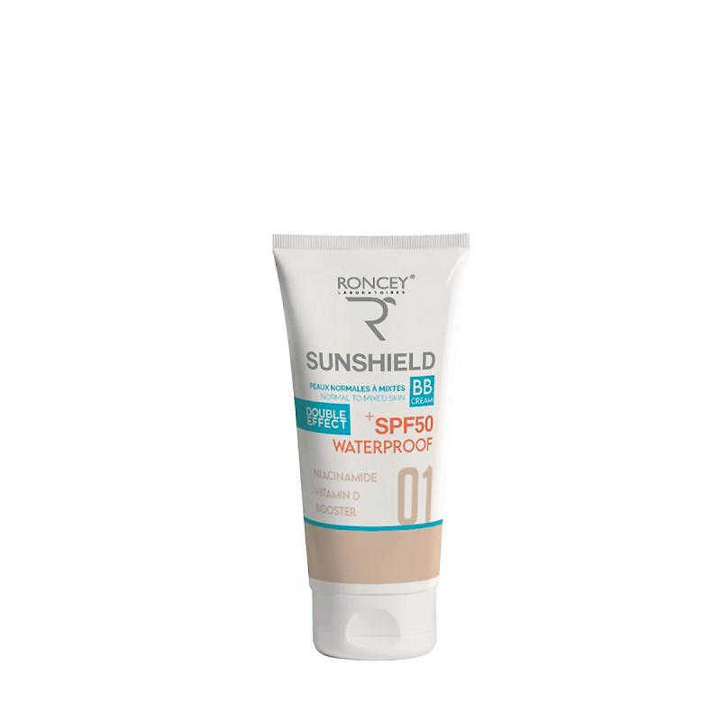 Roncey Sunshield Solaire SPF50+ Teinté Pour Peaux Normales À Mixtes 01