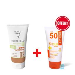 Solaire Roncey Sunshield SPF50+ Teinté 02 Peaux Grasses + Biosun