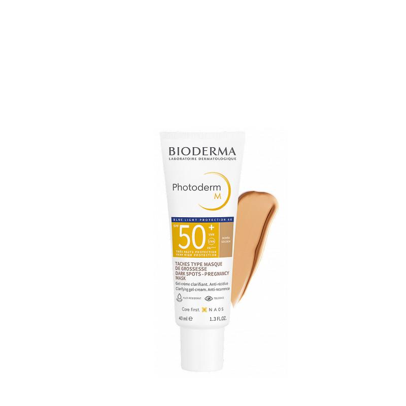 Bioderma Photoderm M Gel-Crème Photoprotecteur Clarifiant Anti-Récidive SPF50+ Dorée