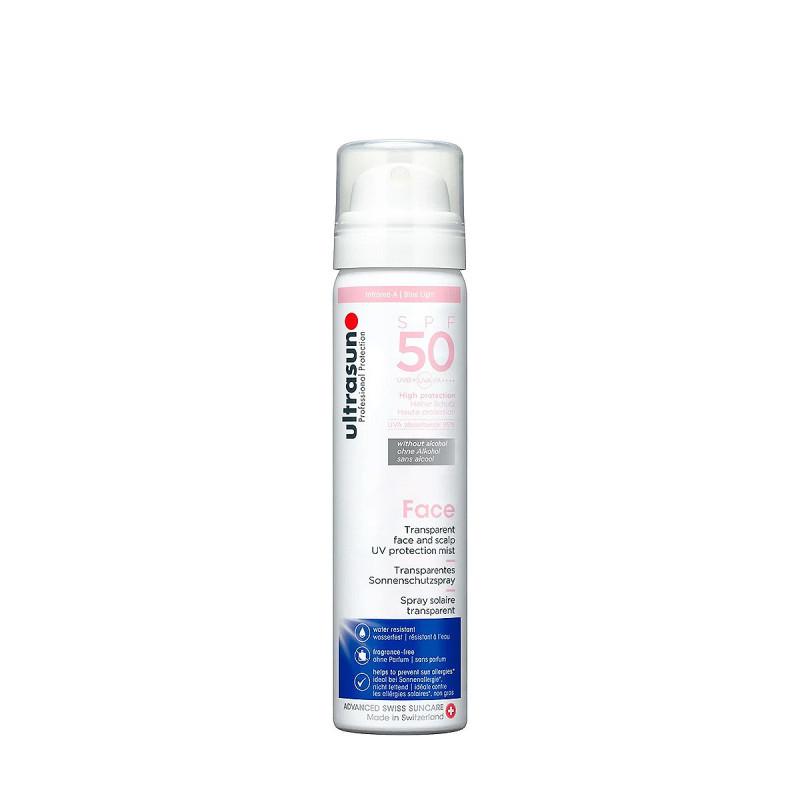 Ultrasun Spray Face & Scalp Protection UV Pour Le Visage Le Cuir Chevelu Spf50