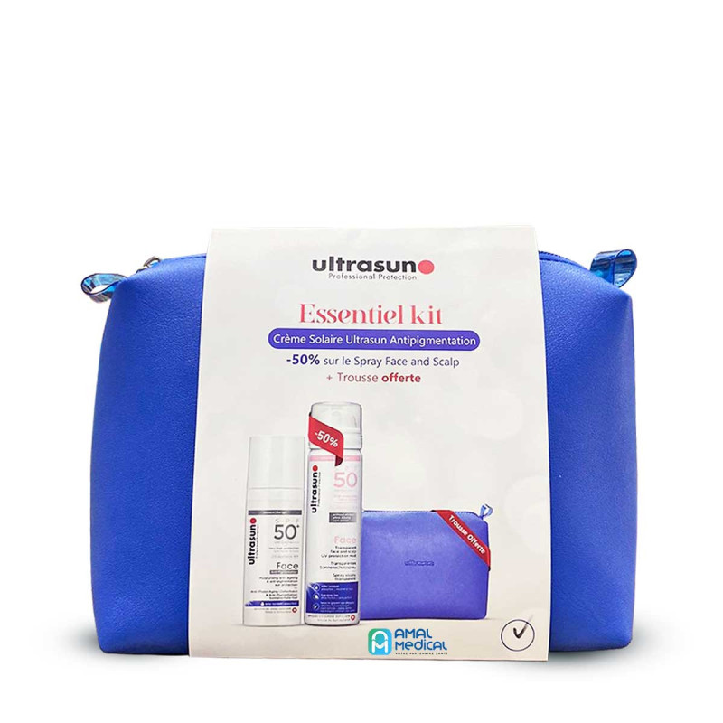 Ultrasun L'essentiel Kit Solaire Anti-Pigmentaion + Spray Face Scalp -50% + Trousse