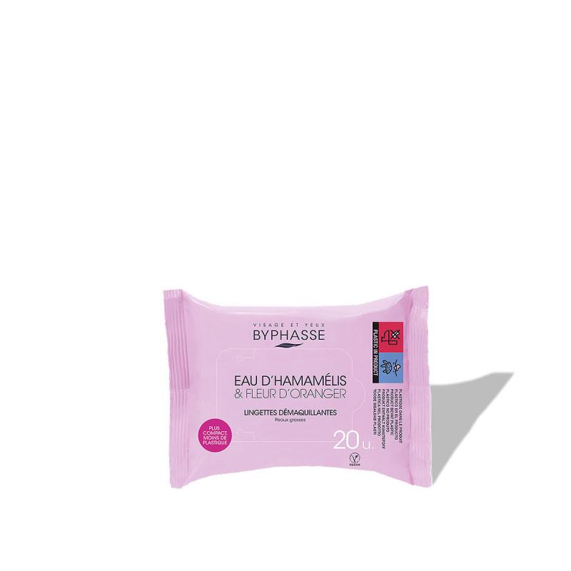 Byphasse Lingettes Démaquillantes À Eau D'hamamélis Fleur D'oranger 20u
