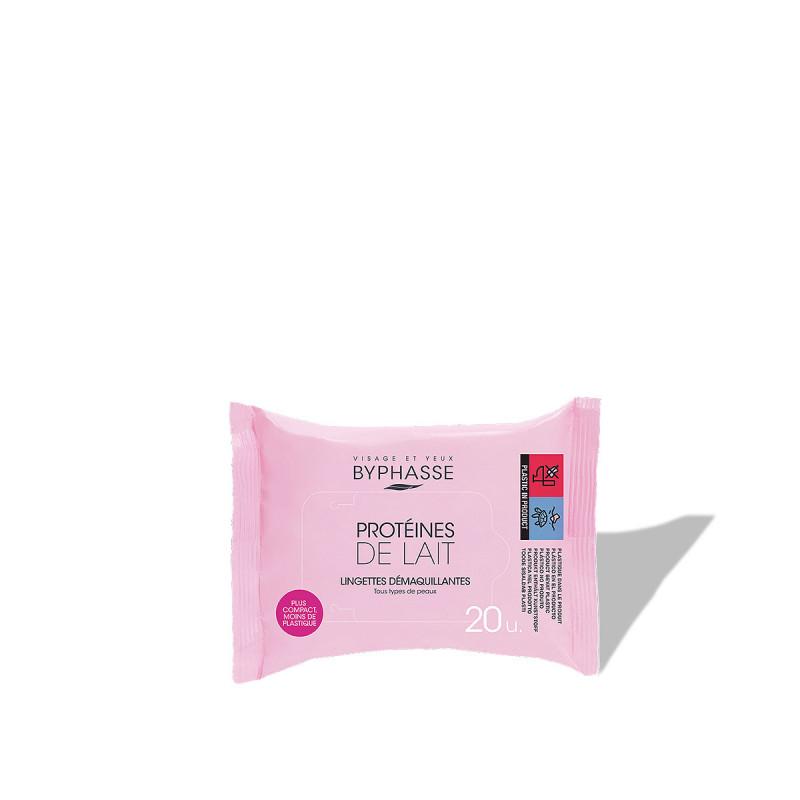 Byphasse Lingettes Démaquillantes Aux Protéines De Lait 20u