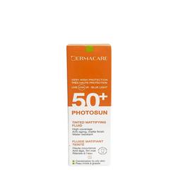 DERMACARE Photosun Ecran Solaire Fluide Matifiant Spf50+ Réf 01