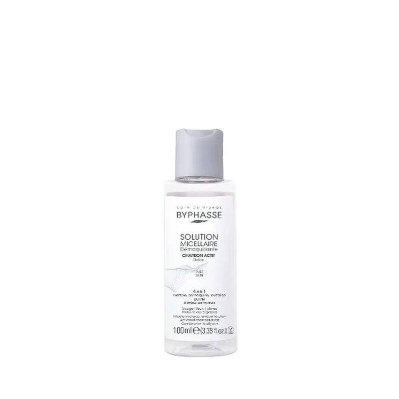 Byphasse Solution Micellaire Démaquillante 4 En 1 Au Charbon Actif