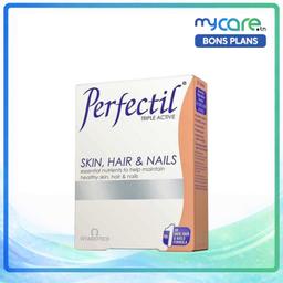 Vitabiotics Perfectil Complément Alimentaire Triple Action Cheveux Peau & Ongles 30 Comprimés