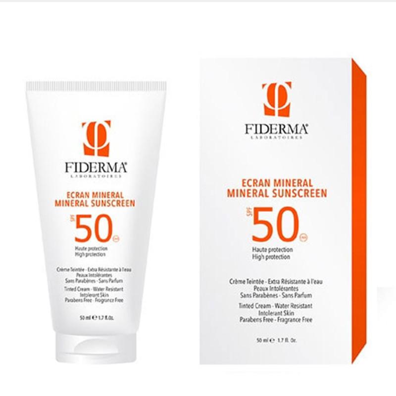 Solaire Ecran Minérale Teinté Spf50 Fiderma