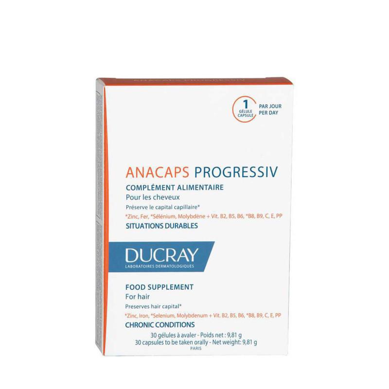 Ducray Anacaps Progressiv Complément Alimentaire Cheveux 30 Capsules