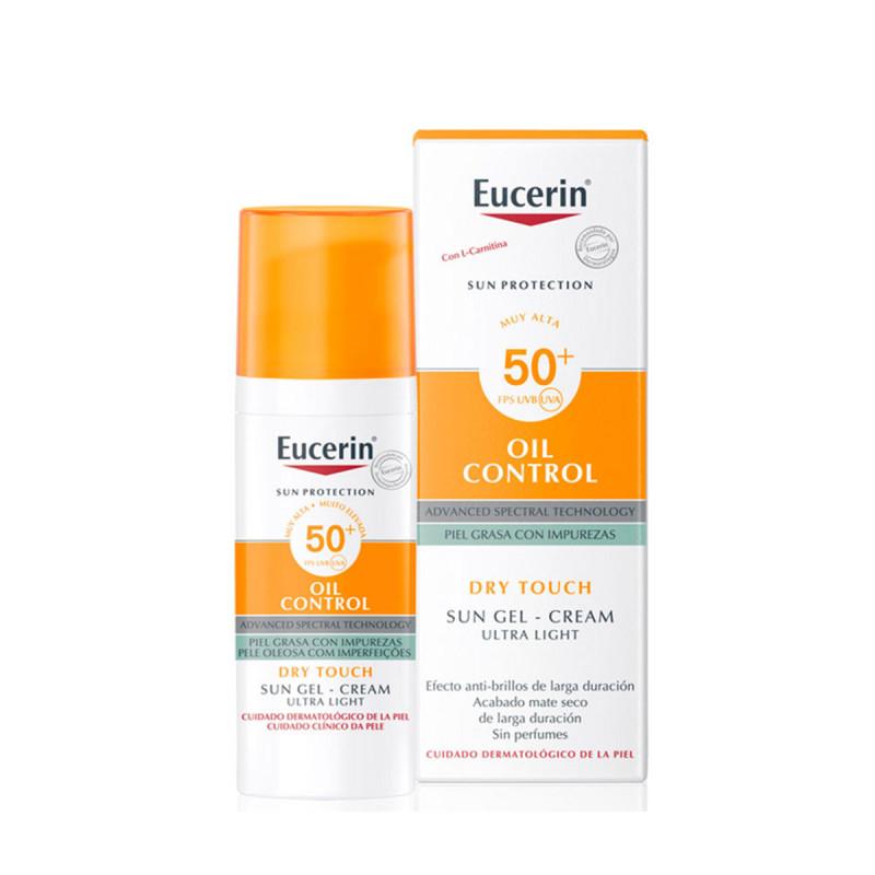 Eucerin Oil Control Gel-Crème Solaire Spf50+ Peau Grasse