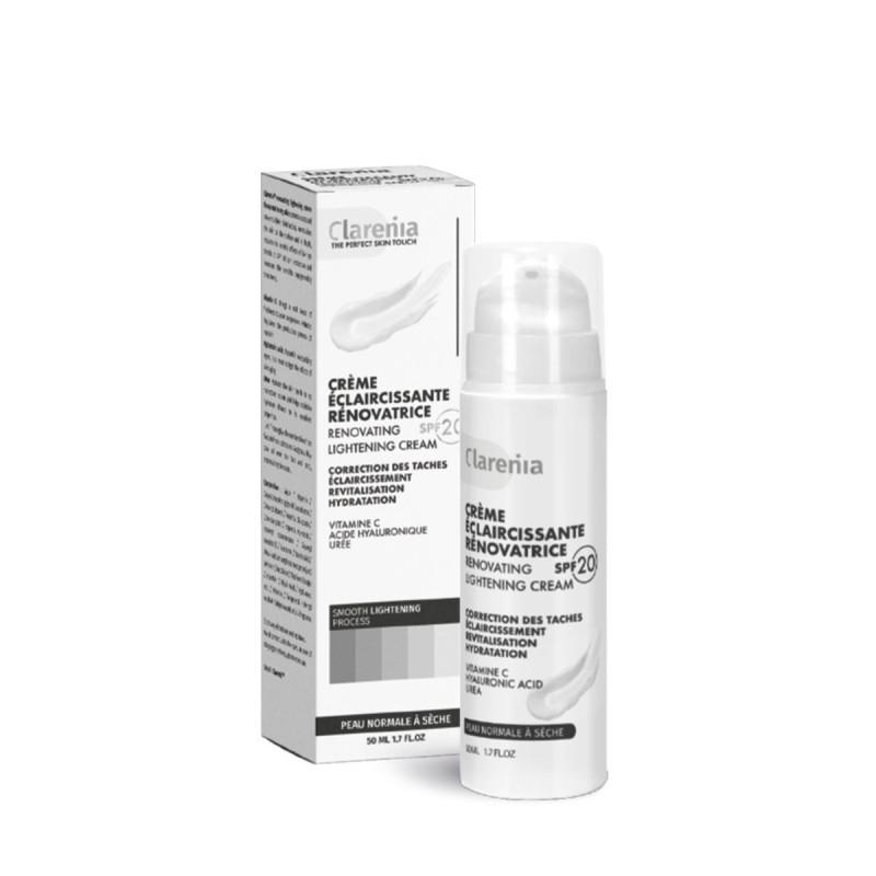 Clarenia De Jour Éclaircissante & Rénovatrice Spf20 Peaux Normales À Sèches