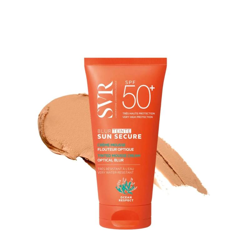 SVR Sun Secure Blur Crème Solaire Mousse Flouteur Teinté Spf50+