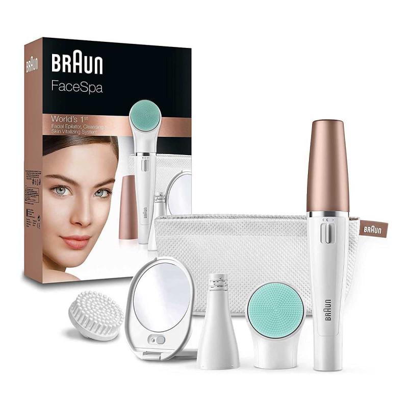 Braun FaceSpa 851V Épilateur Visage & Brosse Nettoyante 3-En-1