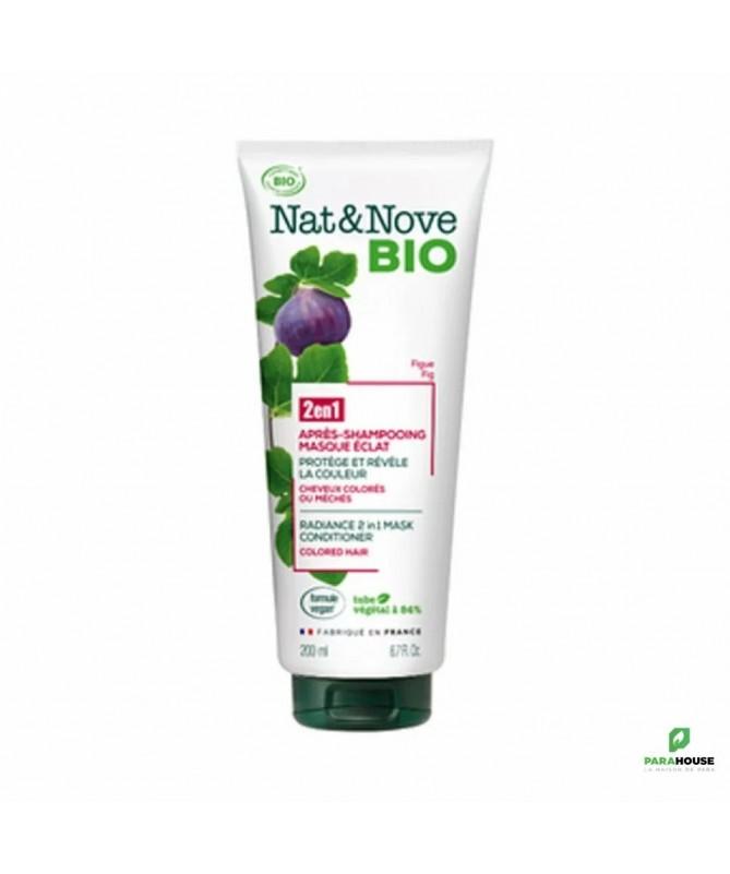 NAT&NOVE BIO 2en1 Apres Shampoing Masque Eclat
